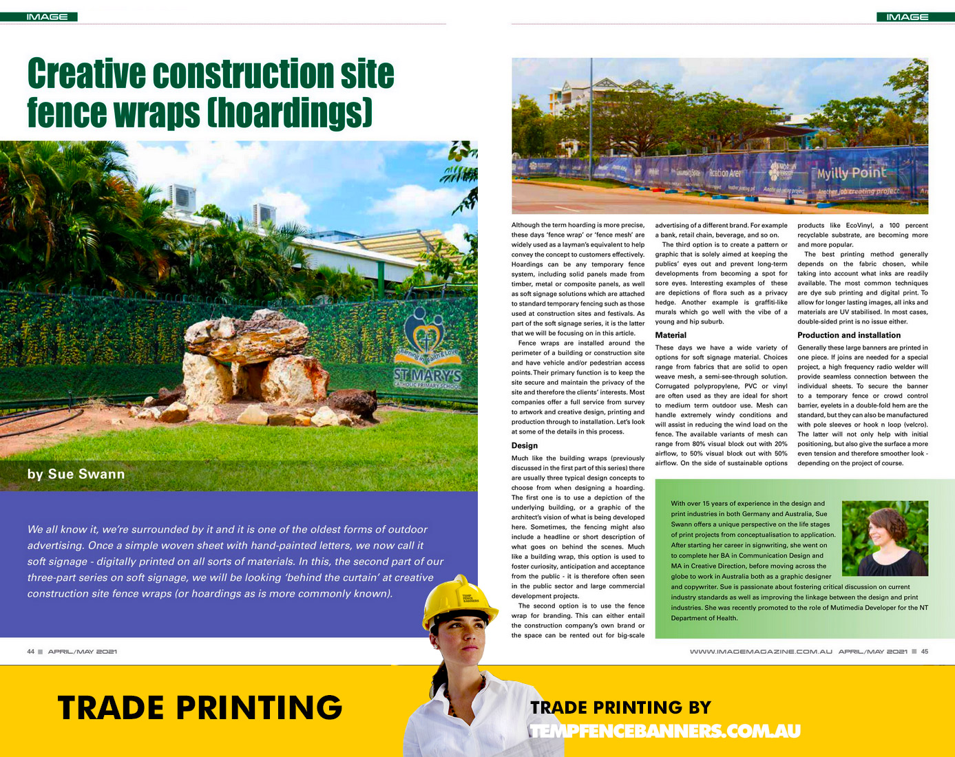 Creative construction site fence wraps (hoardings)