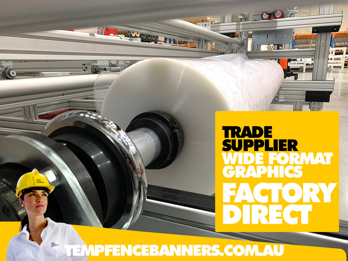 Factory photo of banner and fence mesh wrapping machine for fence mesh direct to trade buyer