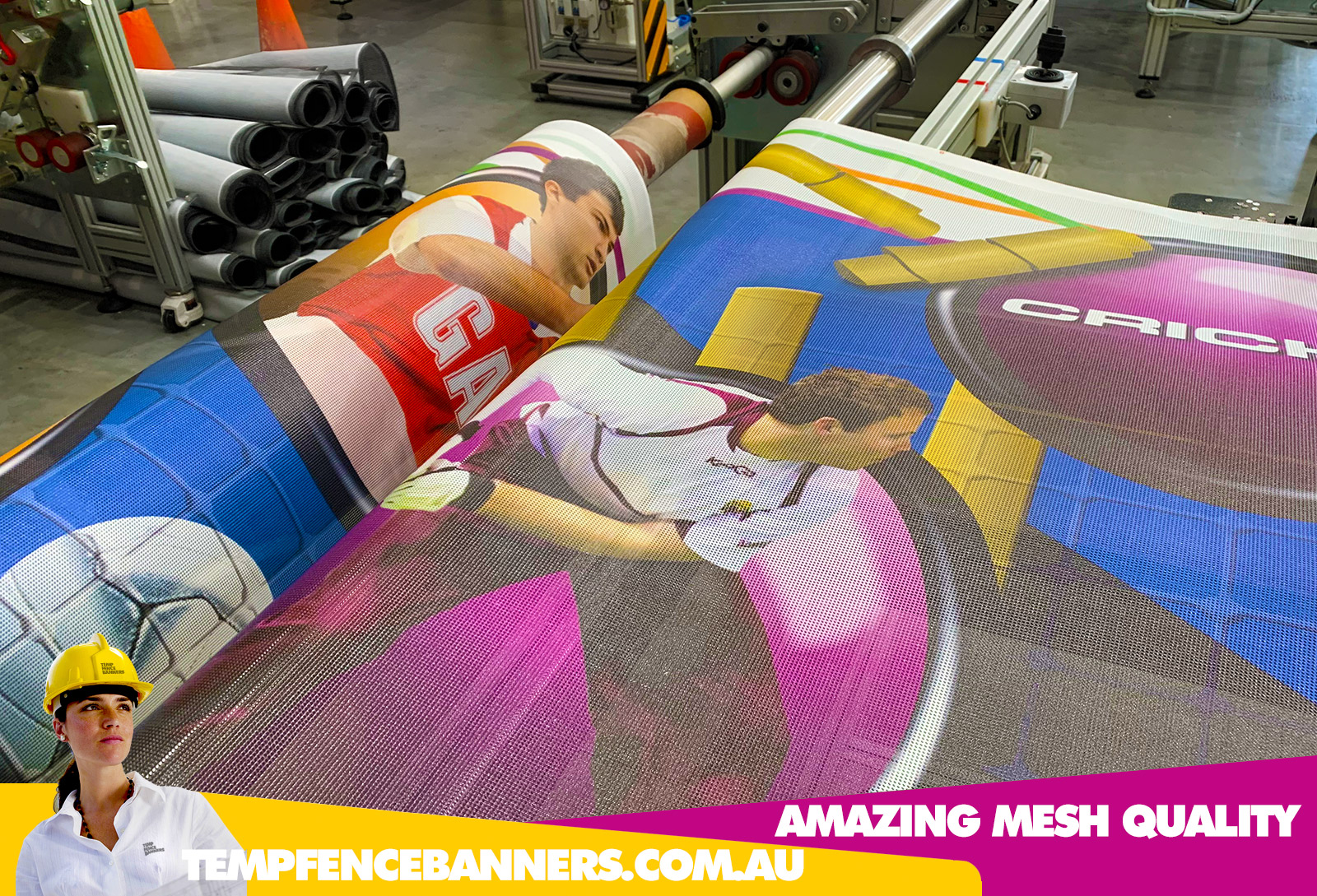 TFB's amazing fence mesh printing and finishing quality is well suited for trade buyers and resellers of wholesale print.